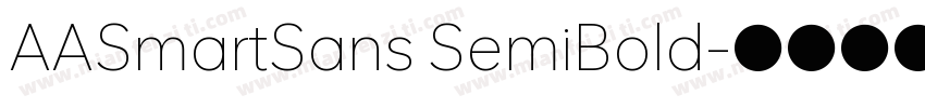 AASmartSans SemiBold字体转换